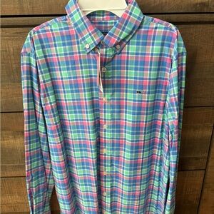 Vineyard Vines Men's Multicolor Plaid Shirt